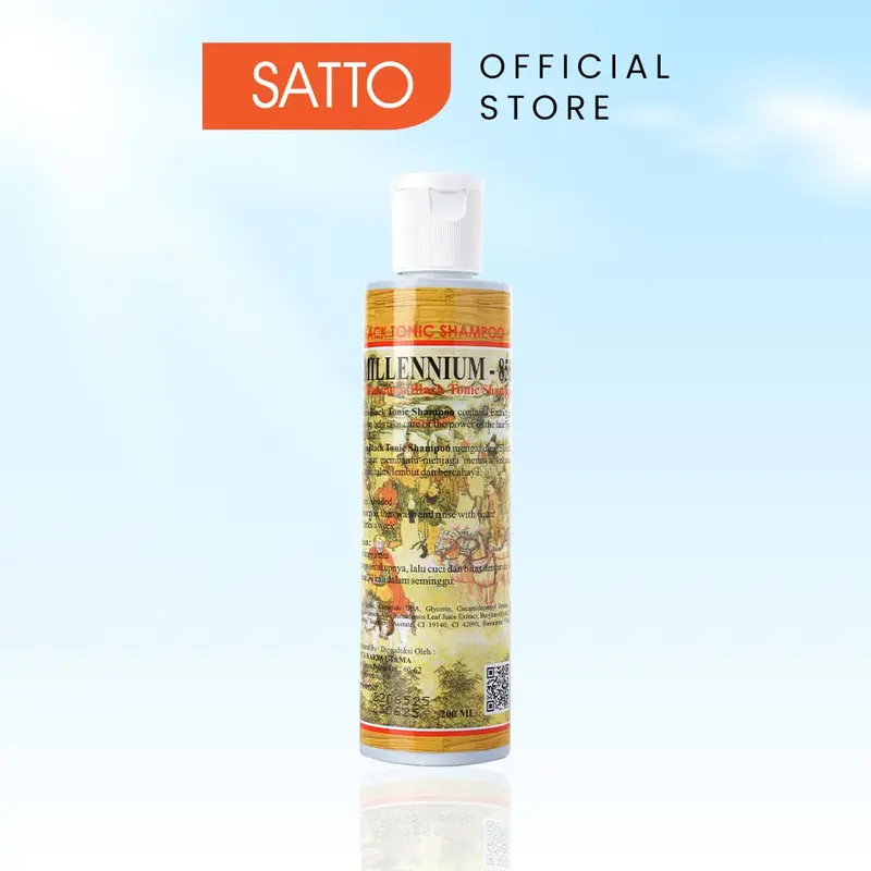 Satto Millenium Black Tonic Shampoo - Menguatkan & Melembutkan Rambut 0