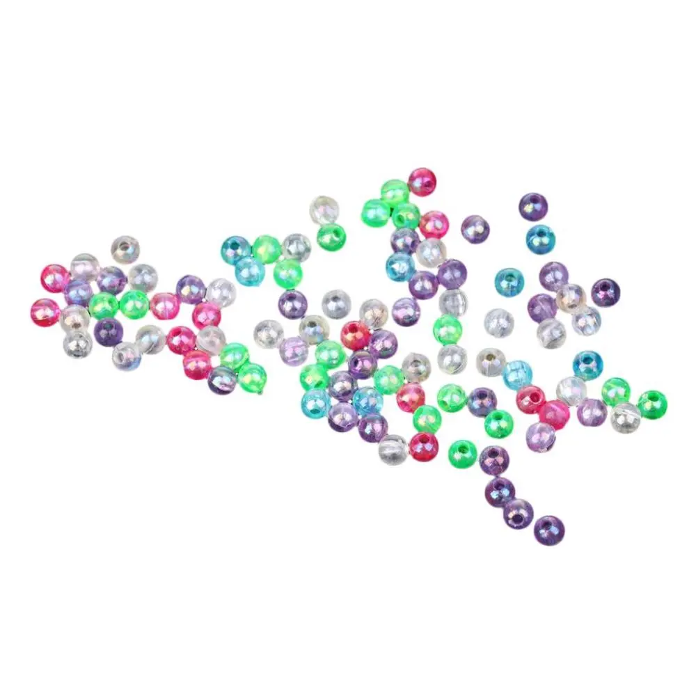 100 Pieces Sea Fishing Beads Lures Line Beads Multi-color