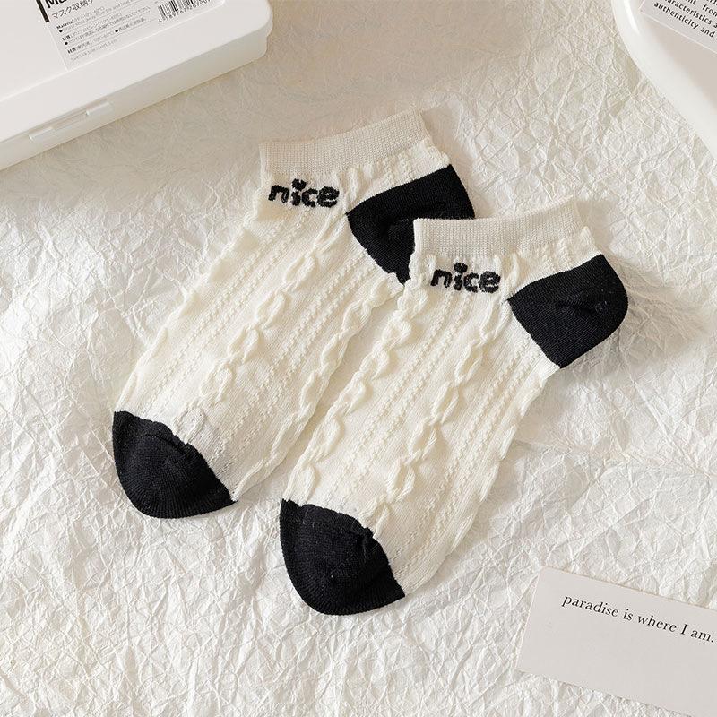 Product Introduction of Women Casual Plain Basic Socks 21