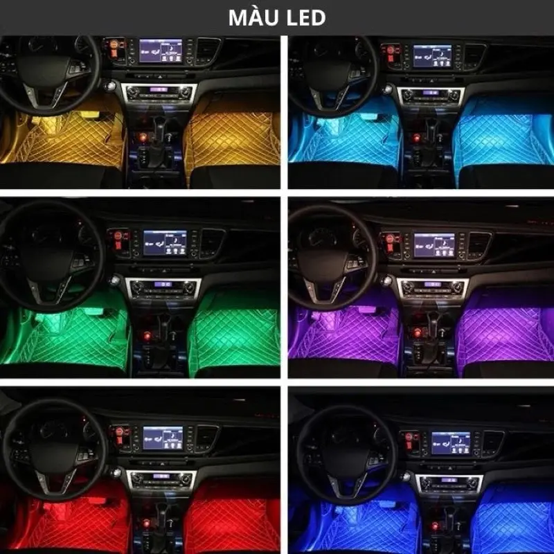 ￼Đèn led gầm ghế ô tô ️Loại 48Led - Hàng loại 1 cao cấp️Điều chỉnh nháy theo nhạc -giọng nói.  Đầy đủ các chế độ chỉnh 1