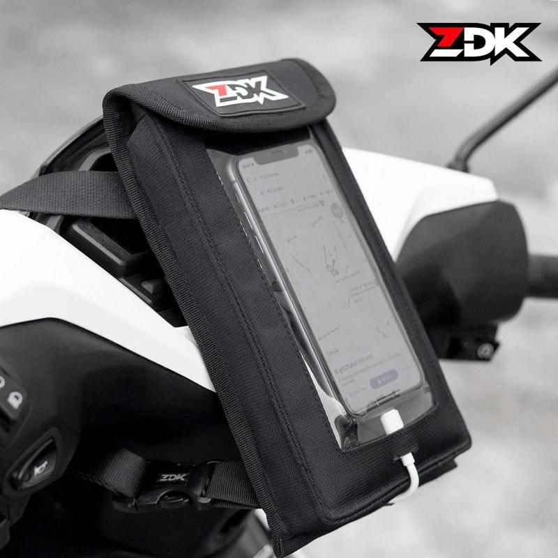 Túi ZDK mini Túi treo đầu xe máy đựng điện thoại thiết kế mới có lỗ sạc 2 lớp hỗ trợ thoát nhiệt tốt cho điện thoại Phụ Kiện Phụ Tùng