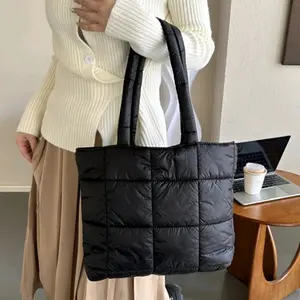 Puffy Bag Karen / Totebag Resleting / Tas laptop up to 16 inc Tas Kuliah Puffy