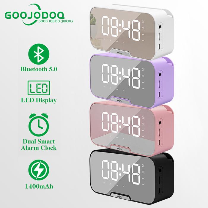 Promo 【COD/GOOJODOQ】Speaker Jam Bluetooth Portable Dan FM Radio ...