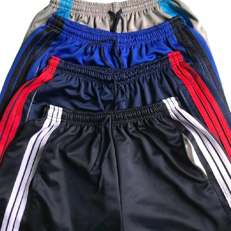 Combo 4 quần đùi nam thể thao 3 sọc vải thun mặc ở nhà [MÀU NGẪU NHIÊN]