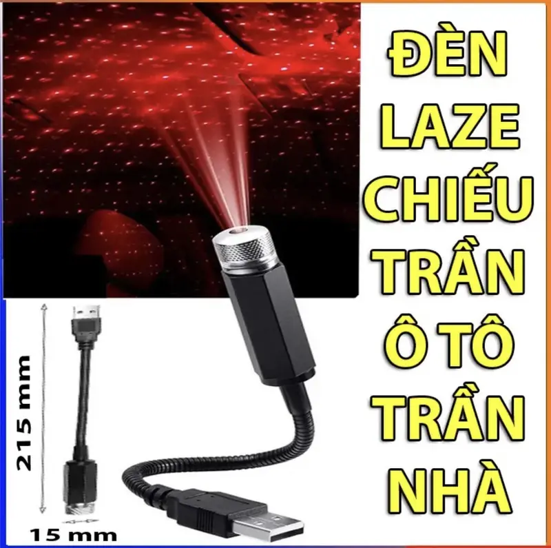 Đèn led chiếu bầu trời sao lấp lánh gắn nóc xe hơi Độc Đáo, tiện lợi dễ dàng sử dụng 0