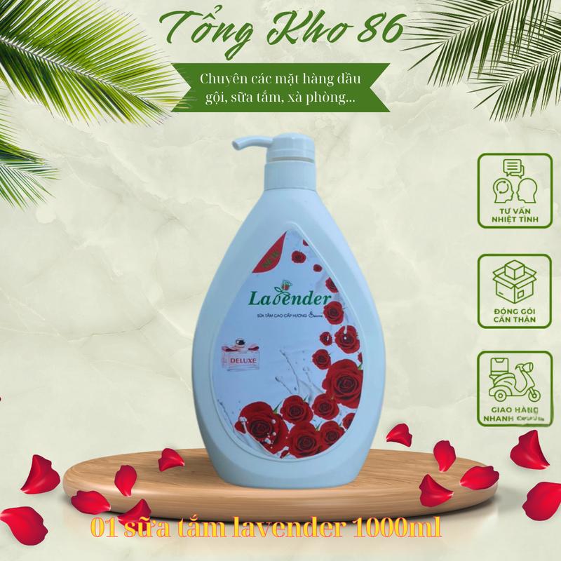  Sữa tắm trắng mịn da hương Salome CAO CẤP  Sữa tắm Lavender 1000ml Dưỡng Body Nữ 
