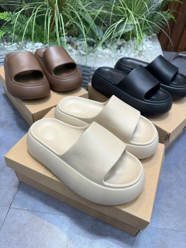 (XẢ HÀNG NGHỈ BÁN)k22- dép BM quai ngang cao 6p chất cao su non nhẹ, mềm , êm chân, k bị lún đế , chống trơn, chống trượt , chống nước hàng qccc