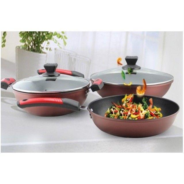 Product Introduction of GDeal Set of 5 Non Stick Cookware (CW-7101) Handle Kitchenware Lid 36