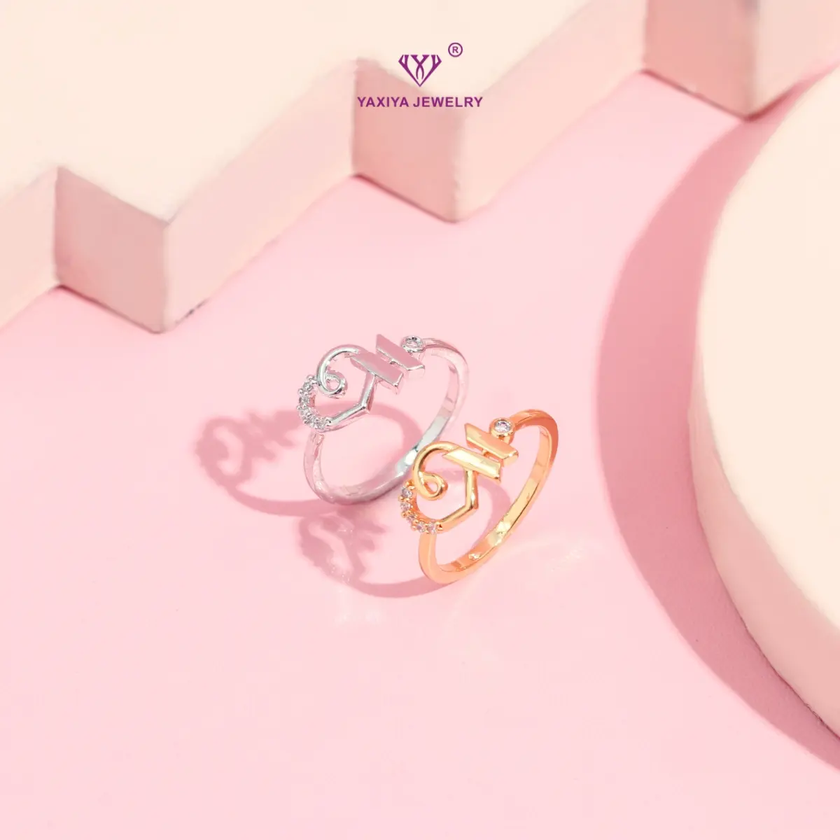 Yaxiya Cincin Wanita BTS Perhiasan Aksesoris 971