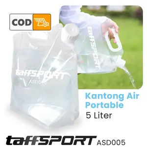Botol Air Minum Lipat Kantong 5 Liter Praktis Portabel Kantung Berkemah Camping Hiking