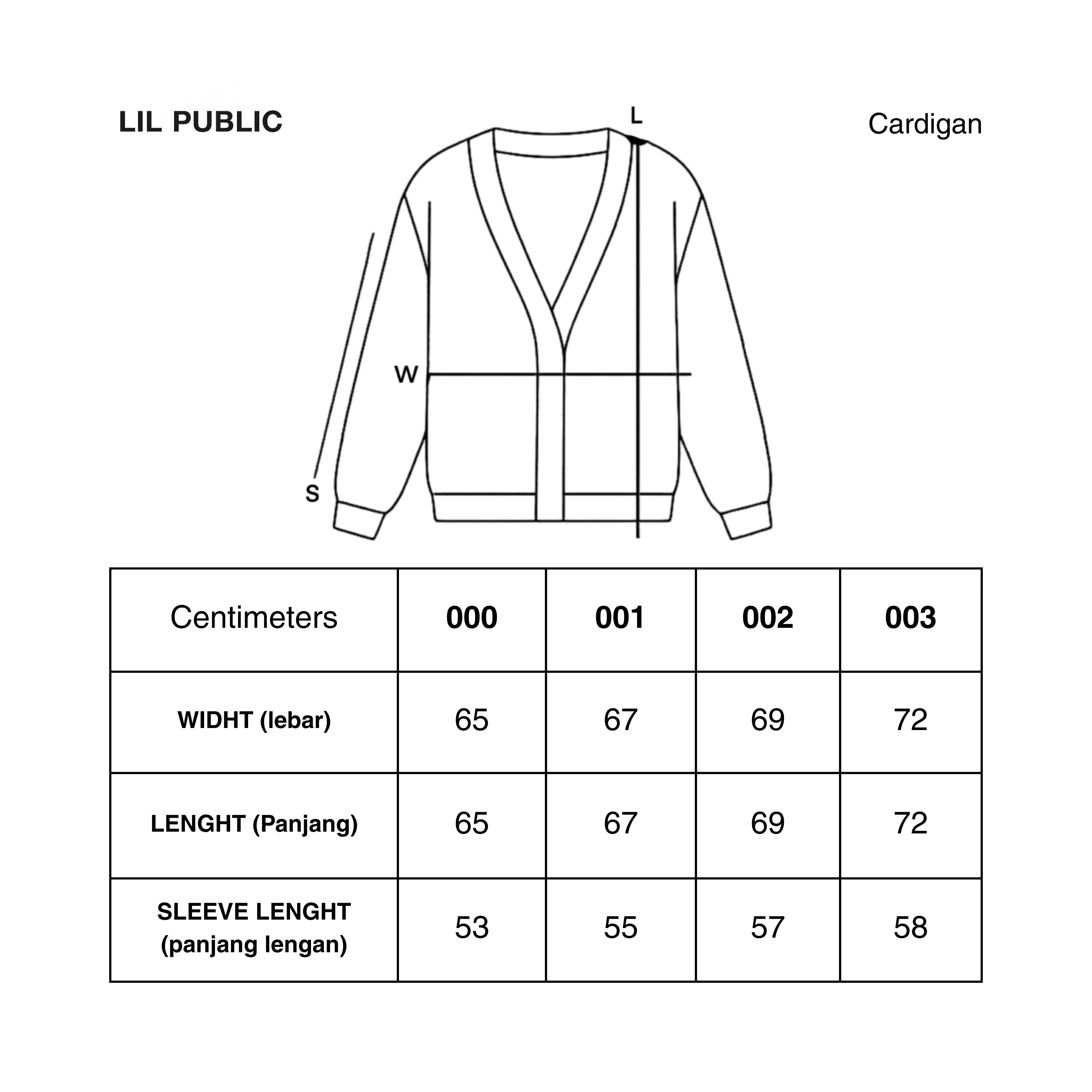 LIL PUBLIC Cardigan Hikiniku “Hisashi Series” LIL PUBLIC Cardigan Hikiniku “Hisashi Series”