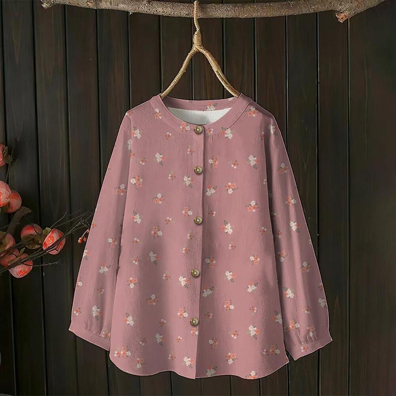 Product Introduction of 2025 New Ladies' Family Parent Child Shirt Women Muslimah Vintage Floral Print Shirt Blouses Women Plus Size Blouses Labuh Muslimah Women Clothes Modern Muslim Clothes Raya Women 35