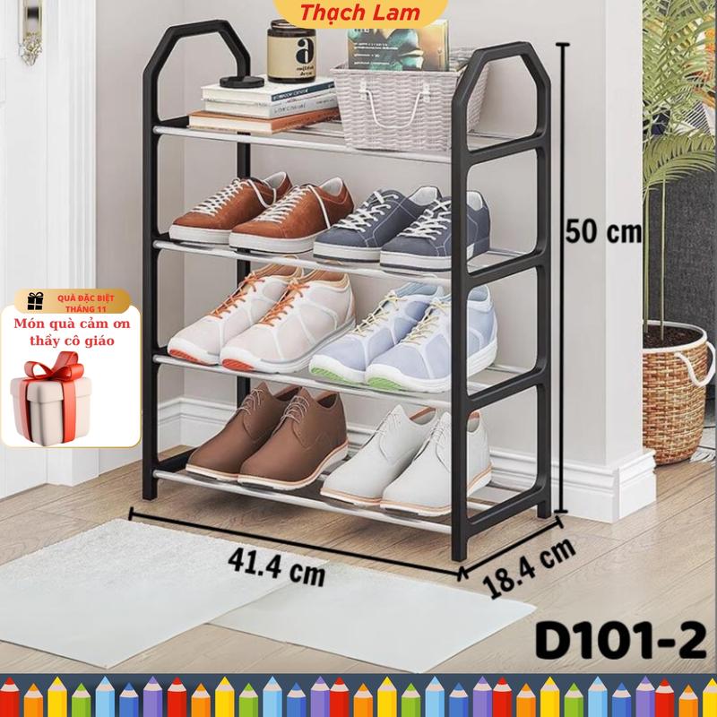Kệ Để Giày Dép 4 Tầng Chất Liệu Inox Không Gỉ Sơn, Tĩnh Điện Sang Trọng, Giúp Không Gian Phòng Sạch Sẽ Ngăn Nắp kệ  danang Kitchen