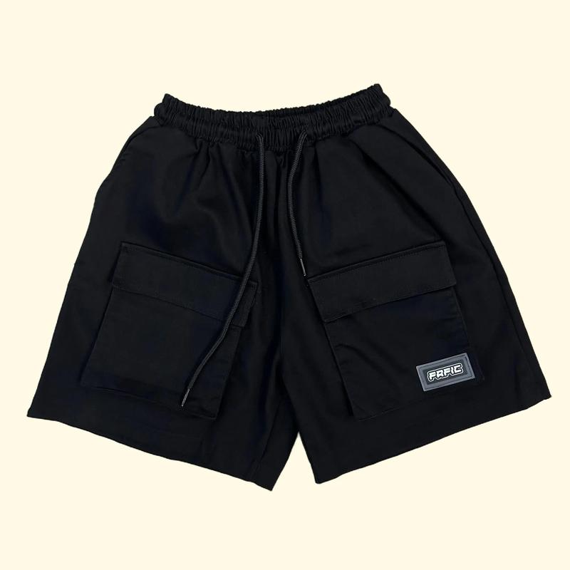 Quần short KAKI nam nữ FAFIC tem cao su chất kaki Co dãn fafic studio