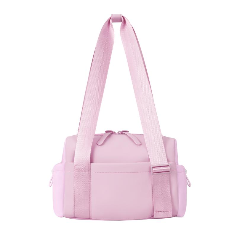 Small Gym Bag For Women 2 Set With Wet Compartment And Coin Wallet, Gym Tote Bag Dark Pink 8×11.7×4.2 - View #4