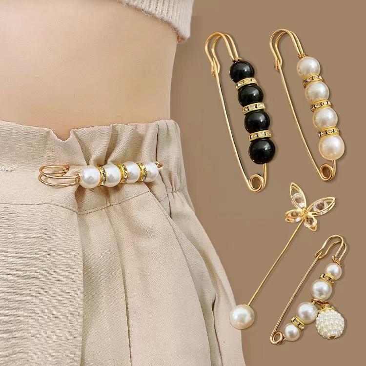 Bộ 13 Ghim Cài Quần Áo Tiện Ích Women Nữ Chống Rộng Clovershop Hợp Kim Cao Cấp Ngọc Trai Nhân Tạo 1