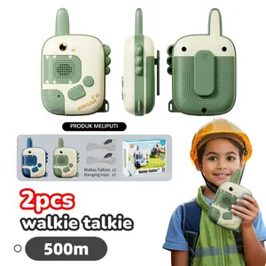【BUNDLING HEMAT】Paket 2 Walkie Talkie Dinosaurus Lucu untuk Anak - Mainan Interaktif Orang Tua & Anak, Praktis untuk Outdoor & Indoor, Dilengkapi Fitur Realistic Sound Effects