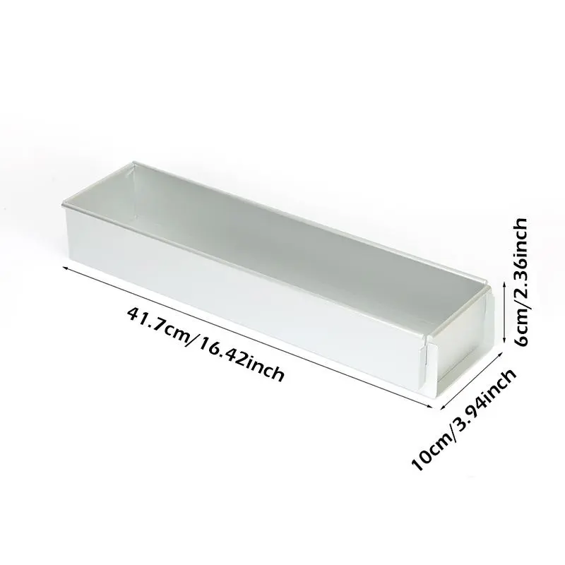 Rectangular Cake Pan, 1 Count Multifunctional Aluminum Cake Bread Baking Mold with Secure Base, Baking Tool for Home Bakers & Kitchen Enthusiasts 1