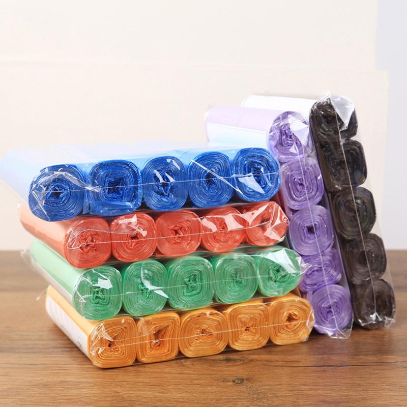 Product Introduction of Túi đựng rác dùng một lần, gia dụng, 5 cuộn, 1 gói, 100 chiếc, để lưu trữ nhà bếp, túi đựng rác, túi chất thải làm sạch, túi nhựa 19