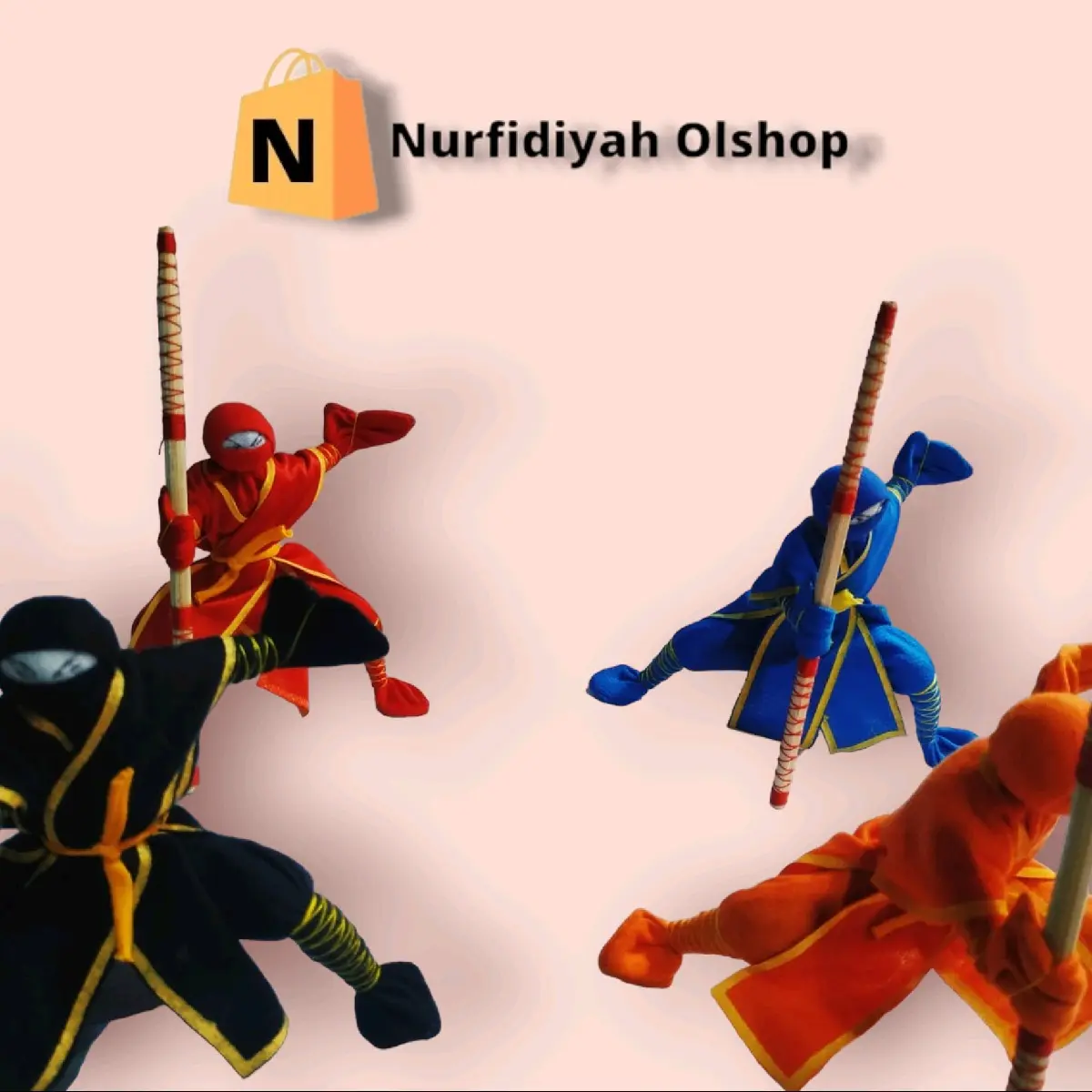 Mainan Boneka Ninja Elastis Anak Dolls Toys