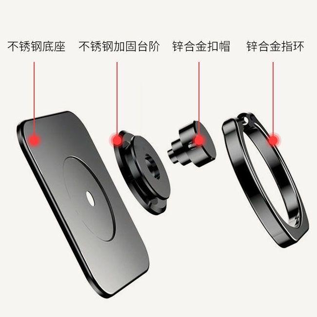 Giá Đỡ Điện Thoại Di Động, Chất Liệu Kim Loại Thép Không Gỉ 304, Giá Đỡ Điện Thoại Để Bàn, Giá Đỡ Nhẫn, Miếng Dán Lưng Dày, Vòng Giữ Điện Thoại Di Động Khóa Ngón Tay 4