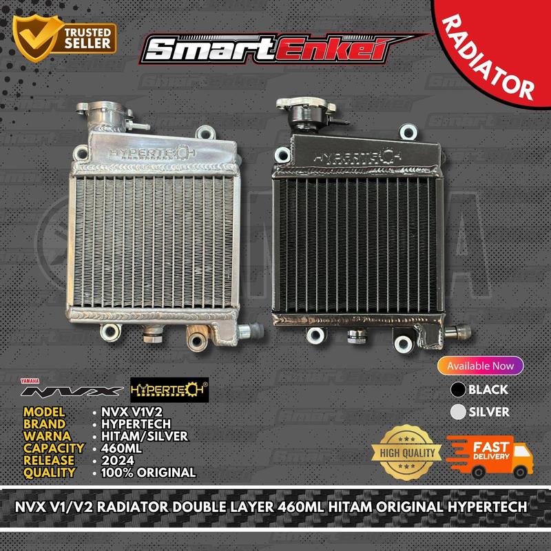 Nvx Radiator NVX V1/V2 RADIATOR DOUBLE LAYER 460ML SILVER ORIGINAL HYPERTECH ...