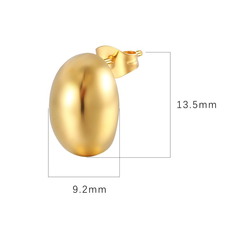 Khuyên tai nữ Beany đơn giản đeo hàng ngày Fionaa Titan Premium 7