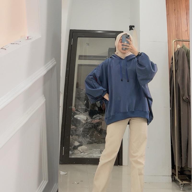 Bydinafshn Clara Hoodie Oversize XXXL Sweater Hoodie Wanita Bigsize 2