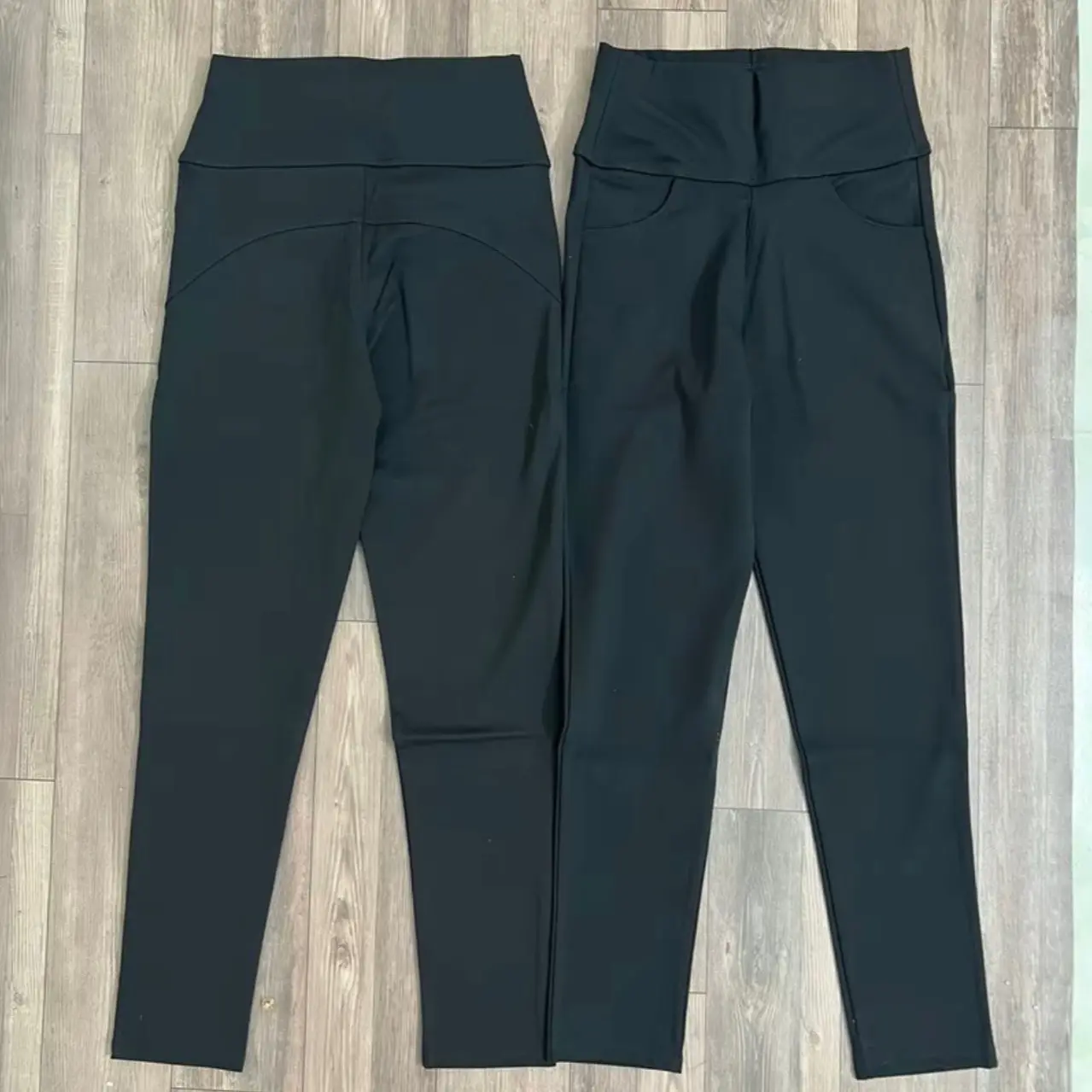 QUẦN LEGGING CẠP CAO TÚI TRƯỚC , GÂN SAU CHẤT MÌ HÀN CO GIÃN Pants Nữ Women