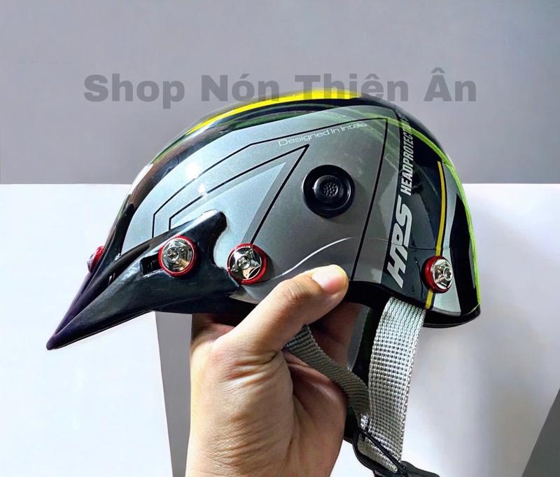 Nón Bảo Hiểm Sơn Givi Đen Xám - Gắn 7 Ốc Salaya Siêu Ngầu Helmet Helmet
