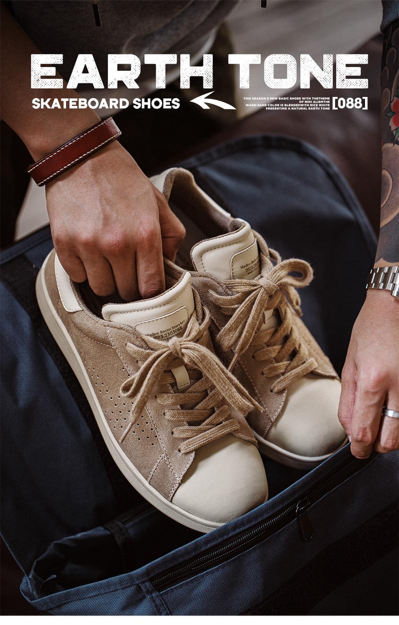 Product Introduction of Maden Men's Retro Arrow Sneakers Rrendy Low-top Shoes Versatile Breathable Casual Shoes 19