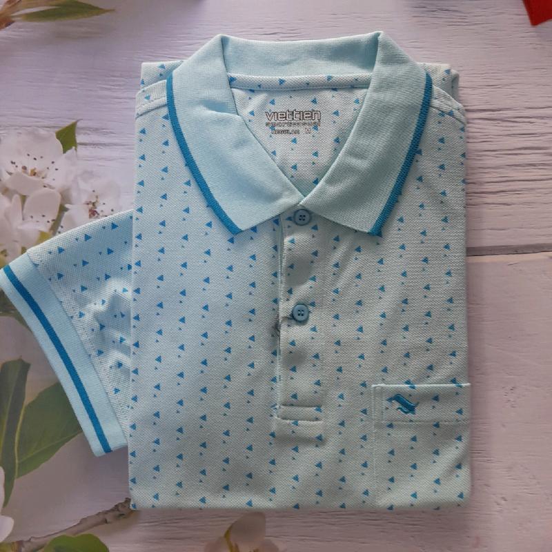 Áo thun việt tiến fom regular chất liệu cotton( vải cá sấu)  nhiều màu.. 2