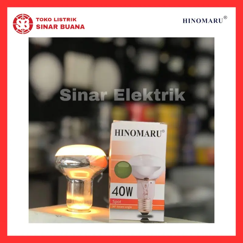 Hinomaru Lampu Spot Penghangat Ayam NR63 E27 Cahaya Kuning 4