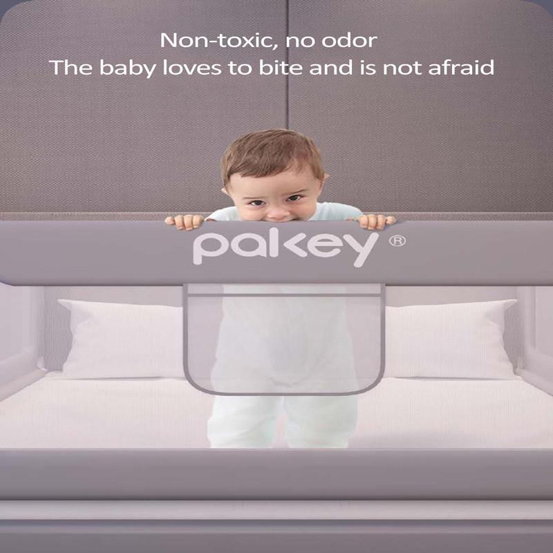 XiaoZhou-Baby Bed Fence Adjustable height Safety Bed Gate Guard Kids Anti-Fall Lifting Baby Bed Guard SafetyFence 7