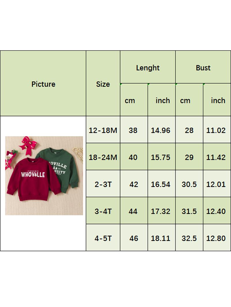 Product Introduction of Toddler Girls Boys Long Sleeve O Neck Letter Print Sweatshirt 0