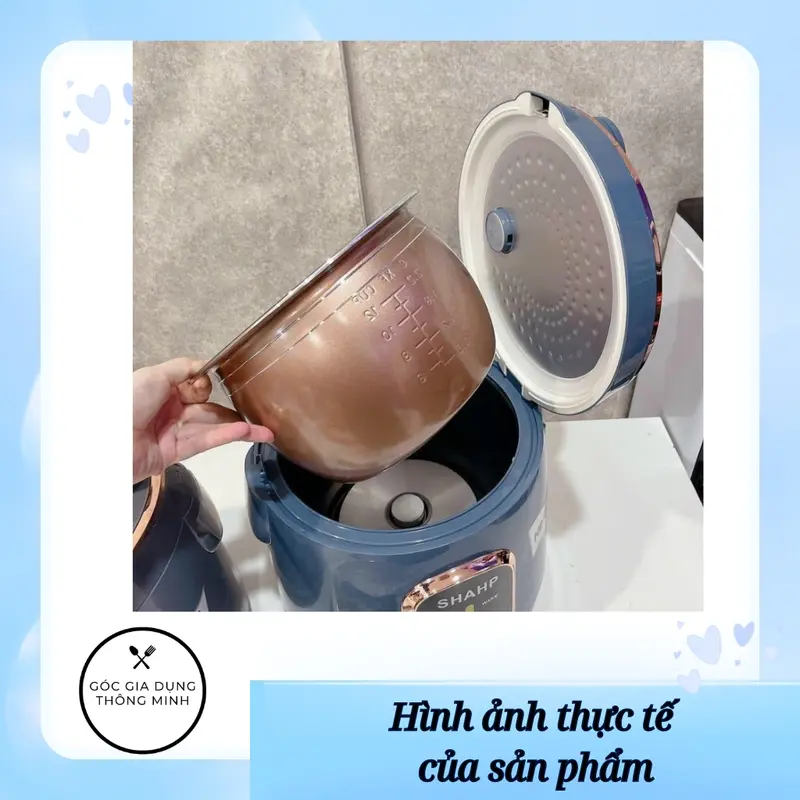 Nồi cơm điện mini SHAHP, kiểu dáng siêu bền đẹp, công nghệ hiện đại, tiết kiệm điện năng 5