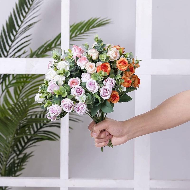 Product Introduction of Sejambak Pengantin, Bunga Hidup, Mawar Kayu Putih Tiruan, Daun Tumbuhan Simulasi, Gubahan Bunga, Hiasan Rumah, Bekalan Parti 15