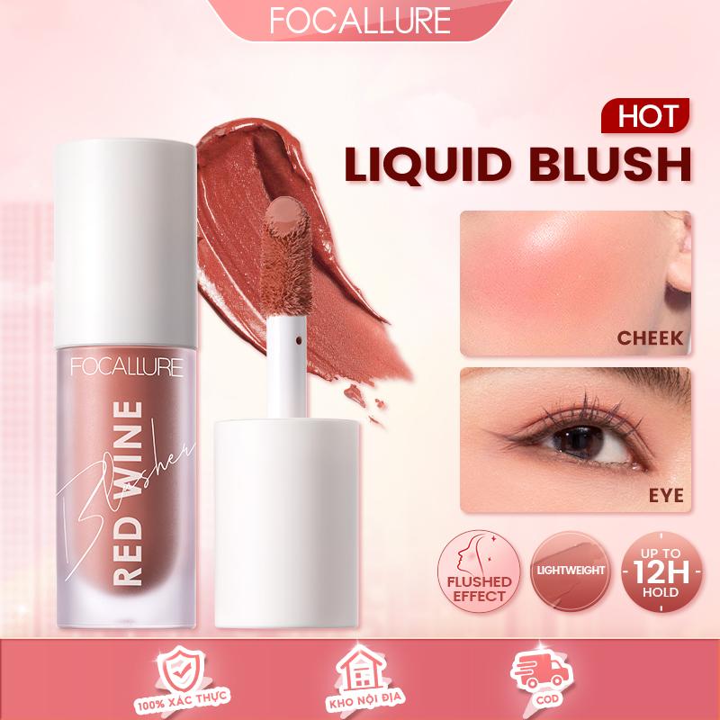 Má hồng dạng kem FOCALLURE Hangover Red Wine 4 màu đẹp tự nhiên tuỳ chọn