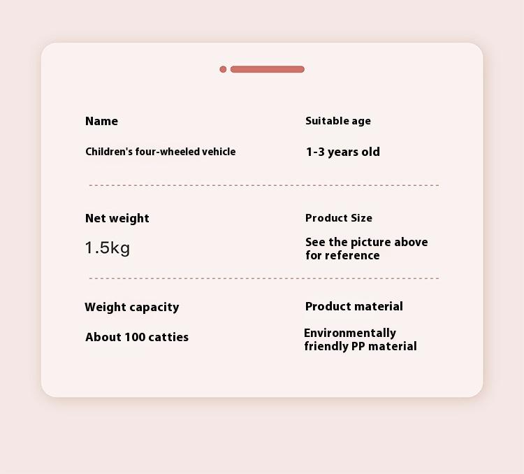 Product Introduction of Balance Bike (for Kids) 1-3 Years Old Baby Walker No Pedal 2 Years Old Girl and Boy Children Sliding Mule Cart Luge Outdoor Toys Scooter Scooter Bearing 50 Kilograms 9