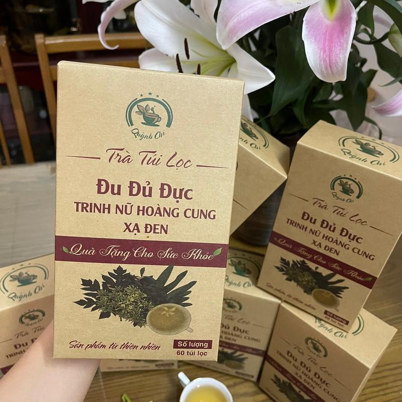 Trà túi lọc đu đủ đực - trinh nữ hoàng cung - xạ đen dạng hộp 60 túi lọc 3