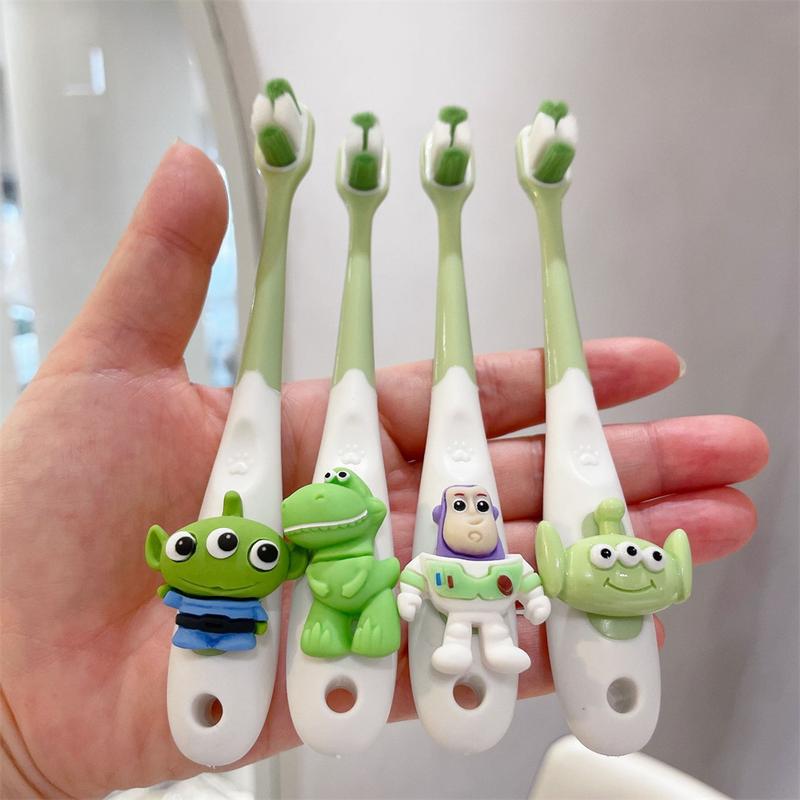 Product Introduction of 【COD&Hot Sale】4PCS 2-12 Years Old Soft Bristle Children's Toothbrush Cute Cartoon 3 To 6 Years Old Baby Soft Bristle Ultra-fine Small Head Tooth Care Clean Mouth Total Mobilization Toothbrush 15