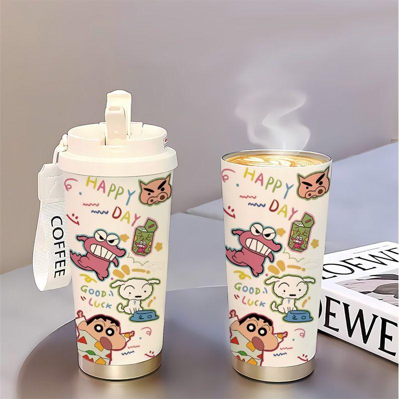 Crayon Xiaoxin 316 Cốc Sử Dụng Kép, Cốc Nước Sinh Viên, Chống Bỏng, Ưa Nhìn, Cốc Chân Không, Cốc Giữ Nhiệt, Dễ Thương, Dung Tích Lớn, Thích Hợp Cho Ô Tô, Bình giữ nhiệt Chân Không, Bình Nước Bằng Thép Không Gỉ, Chống Bắn Nước, Cốc Nước