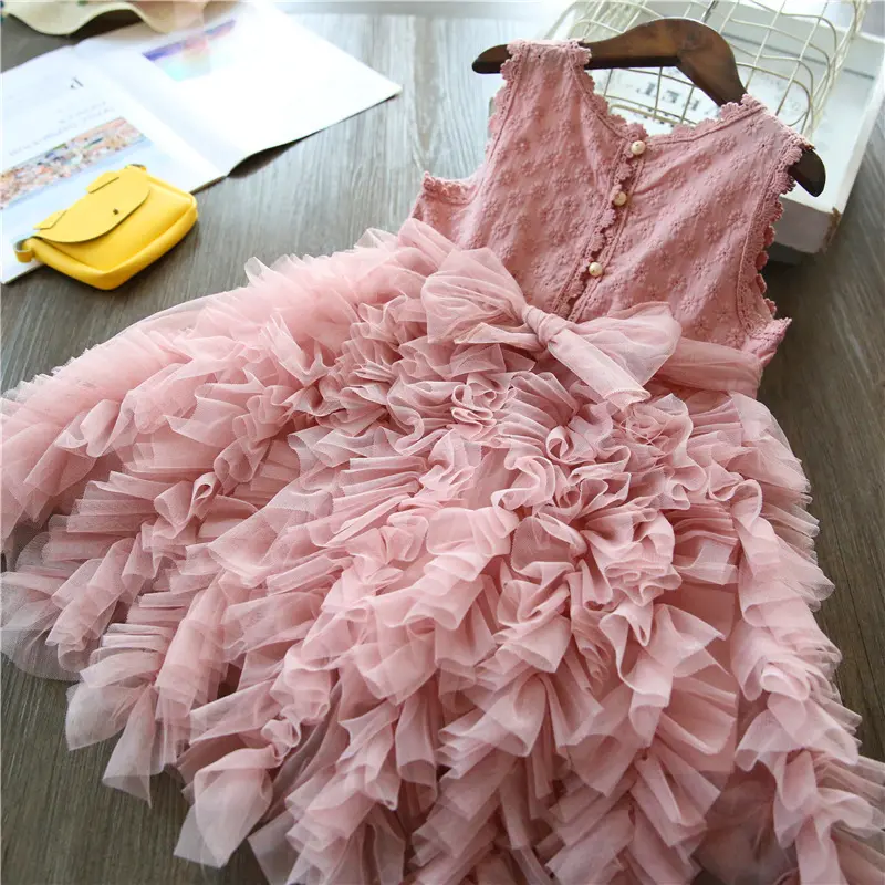 Princess dress for girls tulle tutu summer new cake dress children fashion dress gauze dress cnbome shop 3  in bembang  outfits  girls little  pony  fluttershy  dress