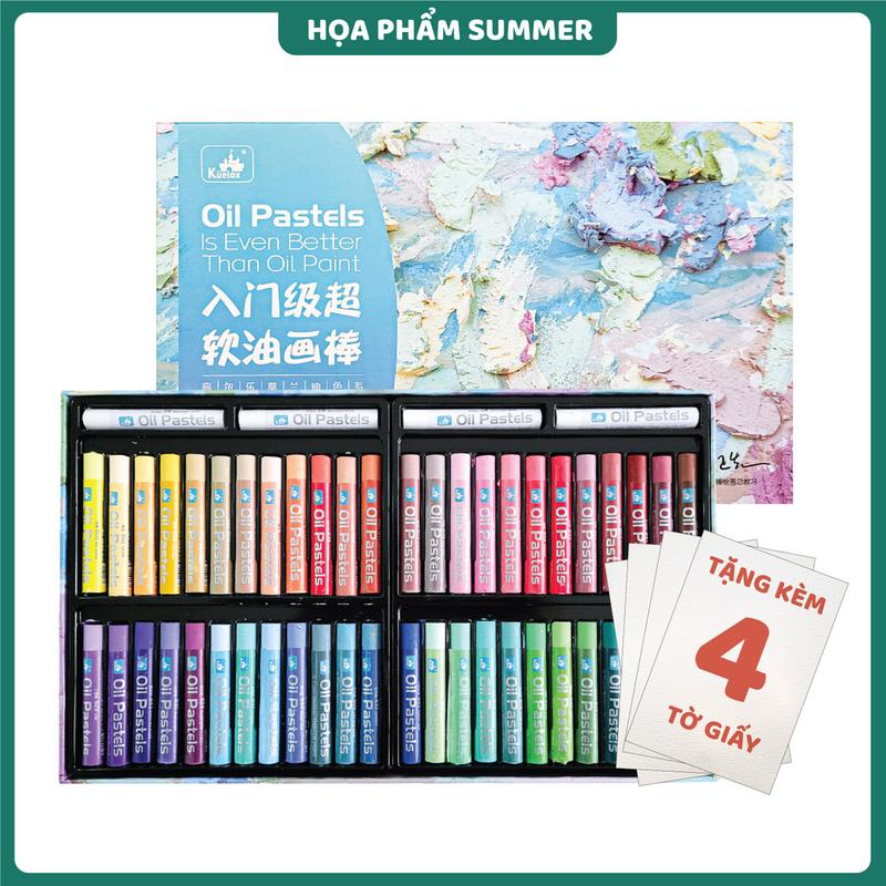  Màu sáp dầu Kuelox - Bút sáp dầu 24 36 48 màu dành cho người mới bắt đầu 