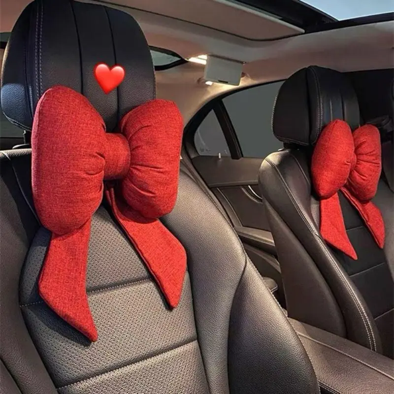 Ribbon Car Neck Rest Cushion Headrest Pillow Car Pillow Car Neck ...