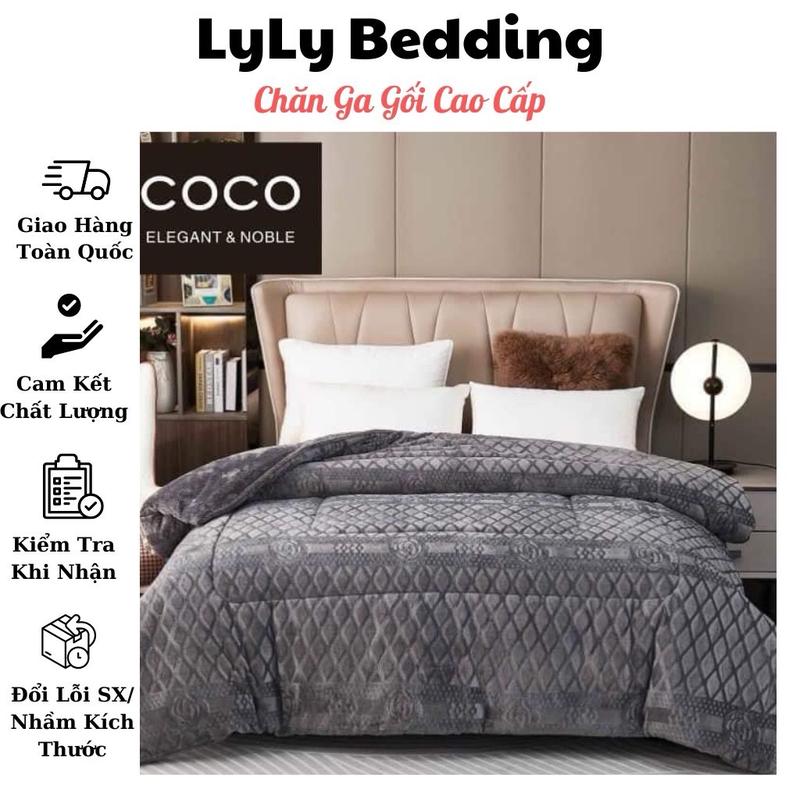  Chăn Lông Thỏ Đại Hàn COCO 4kg - Mềm Mịn Ấm Áp Sang Chảnh 