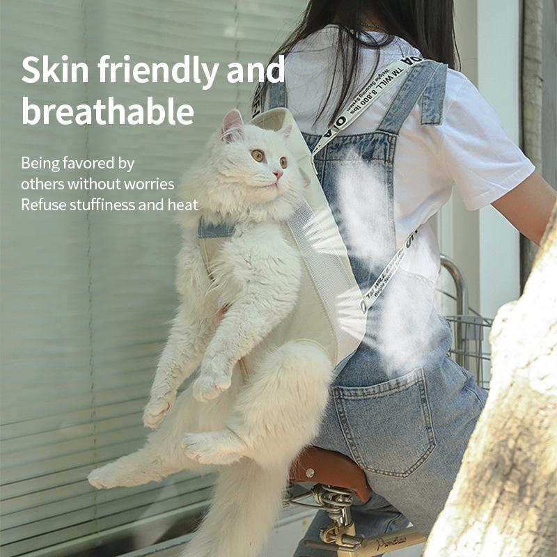 （Pet Time）Pet Carrier Bag Outdoor Backpack Cat Dog Carrier Breathable backpack Portable cat and pet bag for going out 1