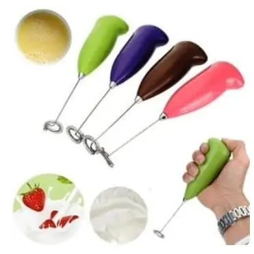 Mixer Tangan Listrik Mini Elektrik dengan Pegangan Plastik ABS dan Pengocok Stainless Steel 0