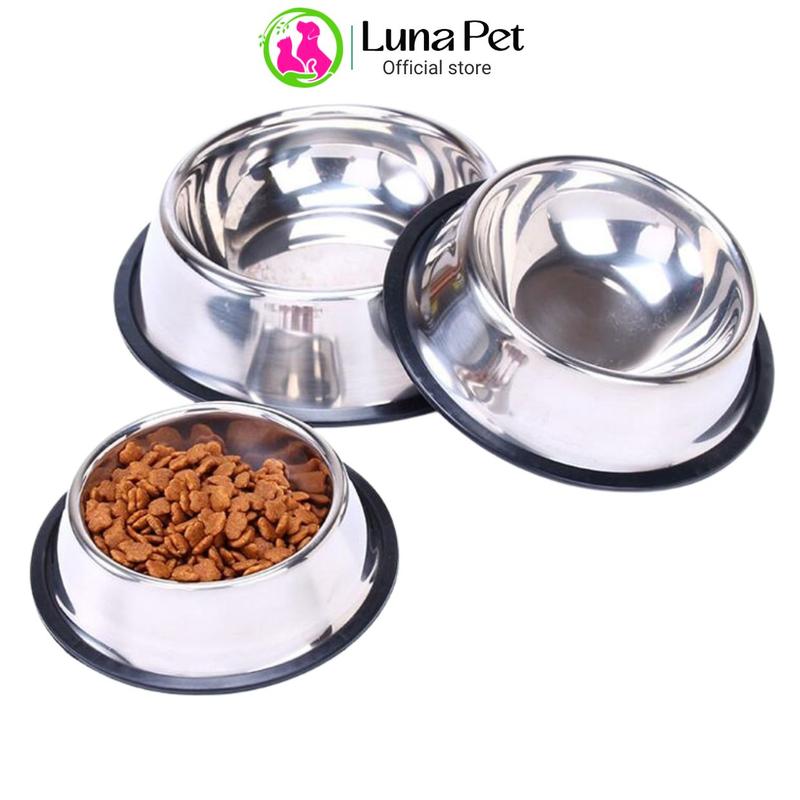 Bát chén ăn inox chống lật cho thú cưng HoshiPet BA06 - bát ăn không gỉ cho chó…