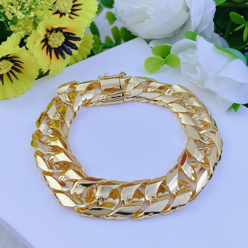 Lắc tay nam nữ lật sụn 1 lượng khoá hộp bền đẹp - Trang sức bảo long